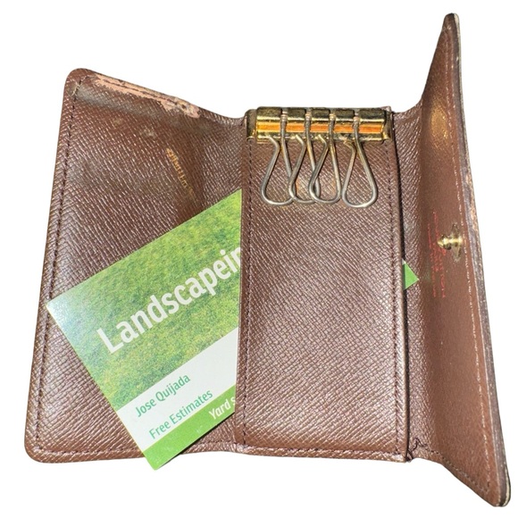 🔑 Louis Vuitton Damier Key Trifold Case - Picture 9 of 15